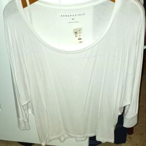 Aeropostal slouchy off shoulder blouse nwt
